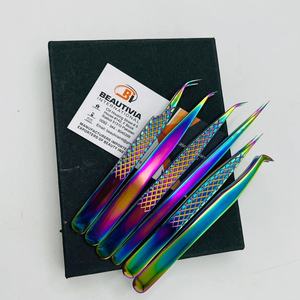 ขนตาปลอมทำจากสเตนเลสสีรุ้งพลาสม่าแบบมืออาชีพออกแบบโลโก้ได้ตามที่ต้องการ - Product Image 6