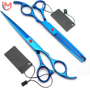 Home Hair Cutting Kit Salon Scissors Set with Shaving Razor and Comb Sharp Stainless Steel <b>Blade</b> Lightweight Steel Handle OEM - Product Image 5