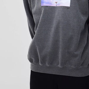 High Quality Men's French Terry <b>Thick</b> <b>Fleece</b> Sweatshirt Long Sleeve Crew Neck Soft Cotton Winter Pullover Quick Dry Breathable - Product Image 5