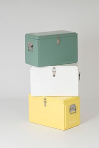 Conjunto de Dos Baúles de Almacenamiento de Estilo Nórdico Moderno con Detalle de Tirador de Cuero, Espacioso Organizador para Hogares Elegantes - Product Image 5