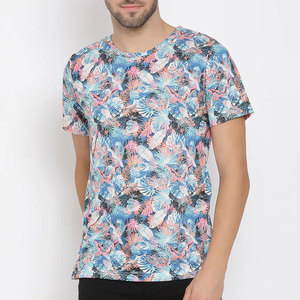 Camiseta de sublimación 100% algodón con logo personalizado impreso, diseño único, corte holgado, camiseta de sublimación de verano para hombre - Product Image 1