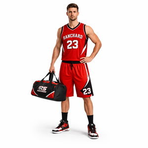 Uniforme de Baloncesto Profesional Personalizado, Conjunto de Entrenamiento de Baloncesto de Diseño Personalizado, Ropa Deportiva Duradera y Cómoda, Baloncesto Personalizado - Product Image 3