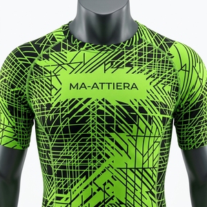 <b>Men</b> Short Sleeve Compression Shirt Black Neon Green Graphic Print Gym Fitness Running Sportswear Performance <b>Base</b> <b>Layer</b> - Product Image 3