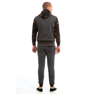 100% Cotton Camo <b>Hoodie</b> Tracksuit Set Custom Jogger Pants Casual Streetwear Activewear Two Piece Sportswear Outfit OEM Wholesale - Product Image 5