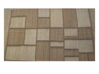 Geometrisches Muster Hanfteppich Handgefertigt Naturfaser Umweltfreundlich Waschbar Böhmischer Stil Teppich Schwarz Weiß Wohnzimmer Schlafzimmer