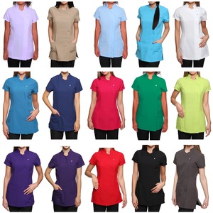 Tunique de salon à faible MOQ, tenue de travail pour la santé, uniforme de salon de manucure, uniforme d'esthéticienne, uniforme de coiffure, uniforme de masseur, uniforme de spa, hauts professionnels - Product Image 2