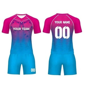 Camiseta de Rugby Unisex Personalizada de Manga Corta de Secado Rápido en Poliéster/Algodón con Impresión por Sublimación, Logotipo Frontal Personalizable, Uniformes de Equipo - Product Image 5