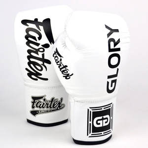 Gants de boxe Fairtex Glory édition limitée de haute qualité, légers, 100% cuir véritable, fermeture à lacets, unisexe, Muay Thai - Product Image 2
