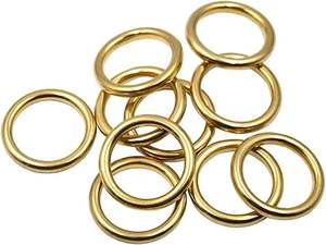 ห่วงทองเหลืองแท้สำหรับสายรัด สายแบน ทนทานต่อการกัดกร่อน เหมาะสำหรับกระเป๋า เข็มขัด สายรัด และอุปกรณ์ขี่ม้า ขายส่ง - Product Image 2
