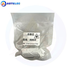 Puces de zinc métallique de haute pureté 99,99 % (16 mm x 0,3 mm) - Puces de Zn de qualité laboratoire pour la recherche sur les batteries à ions zinc aqueux (<span class=keywords><strong>ZIB</strong></span>) - Product Image 5