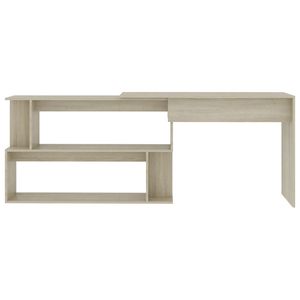 Sonoma <b>Oak</b> Computer <b>Desk</b> 78.7"x19.7"x29.9" Engineered Wood <b>Corner</b> <b>Desk</b> - Product Image 4