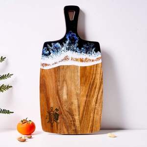 Tabla de Cortar de Madera con Diseño Oceánico, No Tóxica, Fácil de Limpiar, Apta para Lavavajillas - Product Image 4