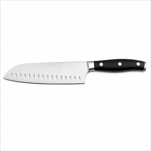 Ensemble de couteaux de cuisine en acier Damas forgé à la main avec finition satinée, 67 couches d'acier Damas, manche en résine et bois bleu - Product Image 2