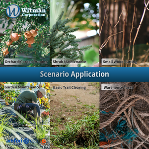 Hacha NATA de acero aleado de 110 mm, afilada, de doble filo, con mango de espiga completa, para carpintería, trabajo en madera, camping, bushcraft, herramienta de campo - Product Image 6