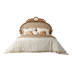 Juego de Dormitorio de Lujo Estilo Palacio Francés, Tallado a Mano en Madera de Caoba Sólida, Tamaño King, Personalizable para Hotel y Villa - Product Image 6