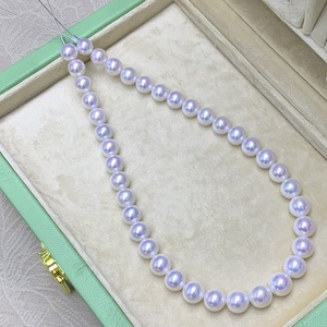 Collar de Perlas de Agua Dulce Naturales de Zhuji de 9-12 mm, Cadena de Torre de Perlas Edison con Acabado de Espejo Extremadamente Impecable y Fuerte Brillo - Product Image 3