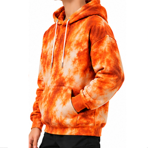 Sudaderas con capucha para hombre con efecto teñido, 100% algodón polar, estilo oversize, moda urbana, fabricante de ropa personalizada al por mayor - Product Image 3