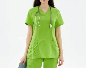 Medical Woman Uniform Scrub Comfortable Anti Wrinkle High Quality Lightweight <b>Cheap</b> Price Woman Uniform Scrub With Best <b>Stuff</b> - Product Image 1