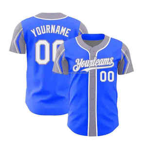 OEM Maillot de baseball pour hommes Chemises boutonnées Uniformes de sport hipster à manches courtes hip-hop Maillots de baseball personnalisés vierges - Product Image 2