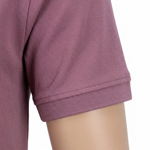 เสื้อเชิ้ตผู้ชายสีน้ำเงินขาว แขนสั้น ผ้าโพลีเอสเตอร์เทอร์รี่ ทรงปกติ สไตล์ทางการ ผ้าถัก ระบายอากาศได้ดี ด้านหน้า - Product Image 3