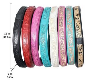 Funda de Volante de Cuero Genuino Hecha a Mano con Diseño Occidental de Lujo, Ajuste Universal, Protección Interior para el Volante del Automóvil - Product Image 2