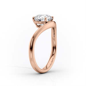 Bague en argent sterling 925 avec diamant moissanite taille coussin, monture flottante en V, solitaire, cadeau romantique pour demande en mariage - Product Image 2