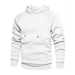 Sudadera con Capucha Unisex Negra al por Mayor, de Manga Larga, Ajuste Regular, Color Sólido, Casual, con Botones de Ganchillo, Ecológica - Product Image 6