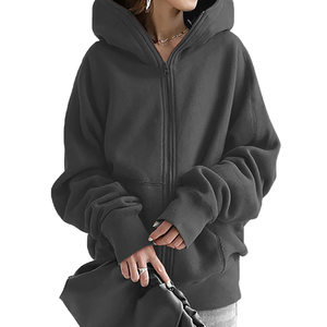 Soft Custom Women <b>Cropped</b> <b>Zip</b> <b>Up</b> Hoodie Sweatshirt Blank Hooded Jacket Custom Printing OEM Wholesale Supplier - Product Image 6
