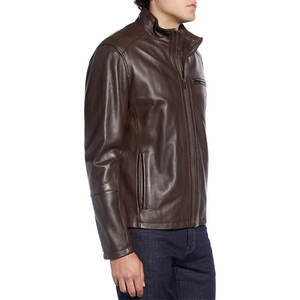 2026 Customized Breathable Newest Fashion Style Genuine Leather Best Material Top Manufacturer Factory Leather Jacket For Men - Product Image 5