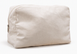 Mint Green Canvas Cosmetic Bag Zipper <b>Makeup</b> Pouch <b>Case</b> Travel Organizer - Product Image 3