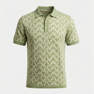 Polo de Verano para Hombre a Excelente Precio, Estilo Casual de Negocios, Color Personalizado, Mangas Cortas, Polo Estampado, Top de Moda - Product Image 1