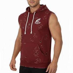 Sudadera sin Mangas Ligera de Diseño Moderno para Hombre, Estilo Musculoso, de Algodón Mezclado, Superventas - Product Image 5
