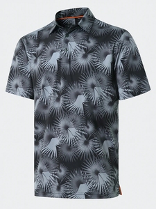 เสื้อโปโลแขนสั้นพิมพ์ลายสำหรับผู้ชาย SOSH4 ทรงปกติ ระบายอากาศได้ดี สวมใส่สบาย ผลิตจากผ้าโพลีเอสเตอร์ทอ ดีไซน์ลายพิมพ์ - Product Image 2