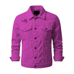 Veste en jean noire pour homme au style minimaliste moderne, personnalisation de marque, fabricant et fournisseur de vêtements en gros OEM ODM - Product Image 5