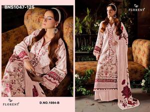 Proveedor de la colección de salwar-kameez y dupatta de algodón cambray de alta calidad con bordados y semicosturas, de la India, para la moda femenina. - Product Image 2