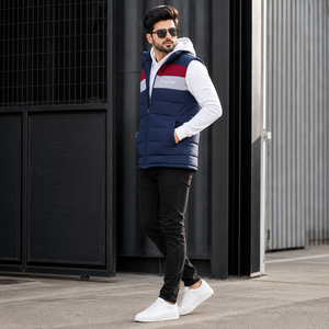 Custom <b>men</b> puffer <b>vest</b> with insulated padding comfortable lining durable outer shell sleeveless design and stylish fit - Product Image 4
