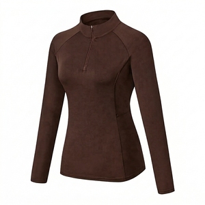 Camiseta Deportiva de Secado Rápido para Mujer, Ropa de Equitación, Camiseta Elástica para Montar a Caballo, Ropa Ecuestre Deportiva con Logotipo Bordado Personalizado - Product Image 3