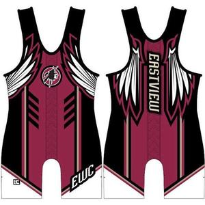 Maillot de compression de lutte sans manches en polyester ajusté avec impression par sublimation, unisexe, pour le fitness - Product Image 3