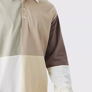 Camiseta de Rugby Personalizada para Hombre, Sudadera Polo, Bordado, Serigrafía, Camiseta de Manga Larga, Camiseta Polo a Rayas para Hombre - Product Image 2