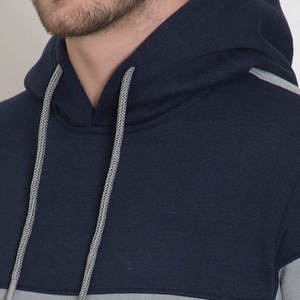 Sweat à capuche d'hiver pour homme 100 % coton molletonné coupe classique avec poche avant style urbain écologique respirant - Product Image 6