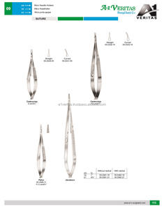 Portaagujas Quirúrgicos Reutilizables de Acero Inoxidable A-1 VERITAS con Trinquete Manual para Sutura Jacobson - Product Image 6