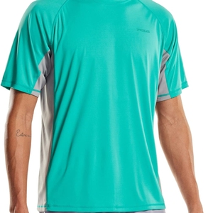เสื้อแรชการ์ดแขนยาวแบบยูนิเซ็กซ์ แห้งเร็ว ระบายอากาศดี สีตัดต่อ ทรงสปอร์ต สีเทาเขียว ผ้ายืดสแปนเด็กซ์/โพลีเอสเตอร์ 180 กรัม - Product Image 2