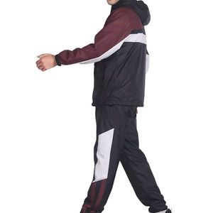 Ensemble de survêtement unisexe en nylon 2025 pour la gym et le fitness, coupe-vent athlétique personnalisé OEM, streetwear décontracté urbain, 2 pièces, printemps - Product Image 4
