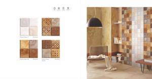 กระเบื้องเซรามิกเคลือบเงาสีสันสดใสขนาด 300x300 มม. สำหรับตกแต่งภายในห้องน้ำ ลายดอกไม้ รุ่น Piazza Olympia - Product Image 3
