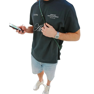 เสื้อยืดพิมพ์ลายลำลองผู้ชายพรีเมียม ทรงปกติ แขนสั้น ผ้าฝ้าย ความยาวคลาสสิก รับทำแบรนด์ สี ขนาด ตามสั่ง - Product Image 4