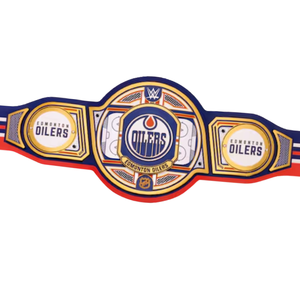 Cinturón de Campeonato de los Edmonton Oilers, Cinturón Oficial para Fanáticos del Deporte, Cinturón de Lucha Libre Personalizable de Primera Calidad para Coleccionistas - Product Image 5