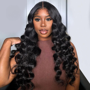 Extensiones de cabello humano alineado con cutícula de calidad Top1 Pelucas de cierre crudo de onda profunda vietnamita Paquetes de cabello indio Gorros de peluca al por mayor - Product Image 2