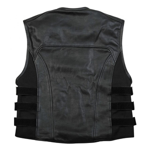 Chaleco de Cuero Perforado de Lujo para Hombre ORREN - Diseño Moderno de Carreras de Grado Profesional - Product Image 4