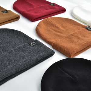 Bulk Knitted Beanie Custom Branding Thick Acrylic <b>Winter</b> Skull <b>Cap</b> <b>for</b> <b>Men</b> Women - Product Image 3