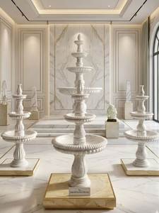 Fuente de Lujo Tallada a Mano en Mármol Natural, Diseño Moderno, Duradera, Ecológica, Resistente al Fuego y al Agua, Fácil Instalación - Product Image 2